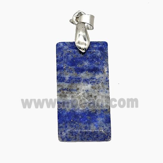 Gemstone Pendant, Platinum Plated
