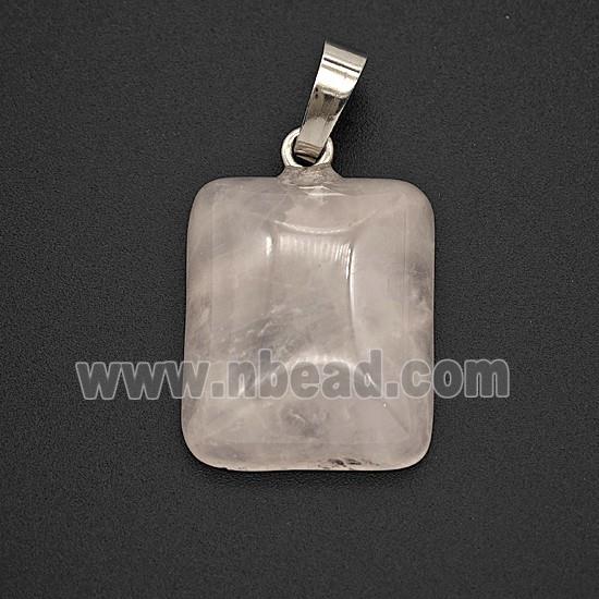 Gemstone Pendant, Platinum Plated
