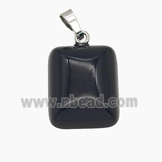 Gemstone Pendant, Platinum Plated
