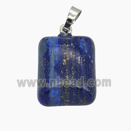 Gemstone Pendant, Platinum Plated