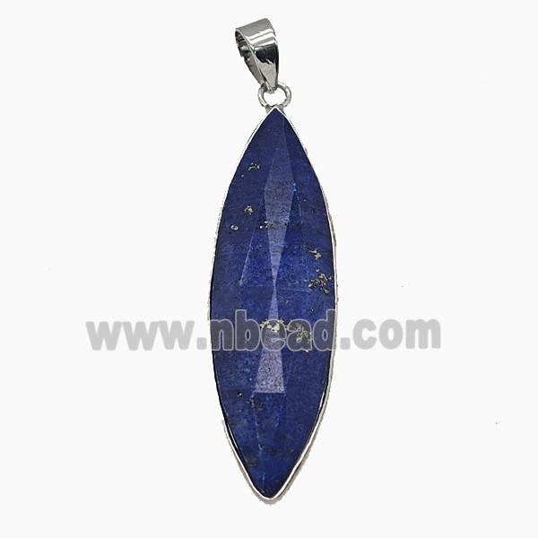 Gemstone Pendant, Platinum Plated