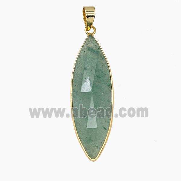 Gemstone Pendant, Platinum Plated