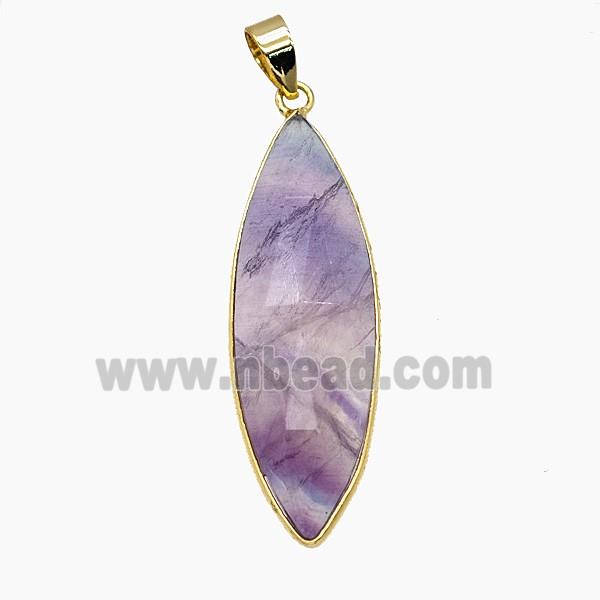 Gemstone Pendant, Platinum Plated
