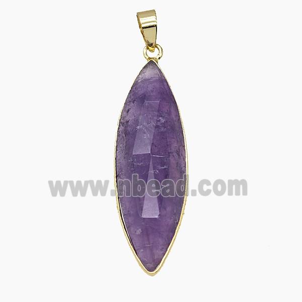 Gemstone Pendant, Platinum Plated