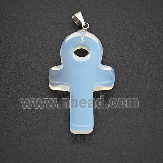 Gemstone Pendant, Platinum Plated