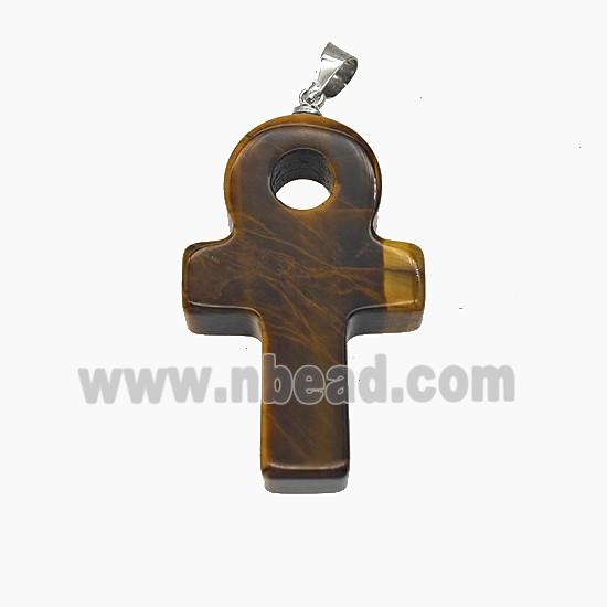 Gemstone Pendant, Platinum Plated