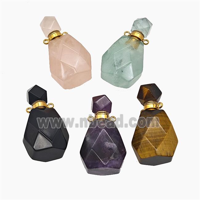 Gemstone Pendant, Platinum Plated