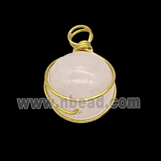 Gemstone Pendant, Platinum Plated