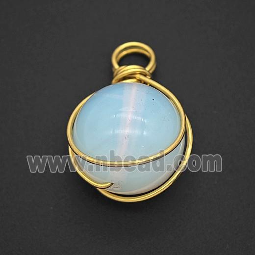 Gemstone Pendant, Platinum Plated