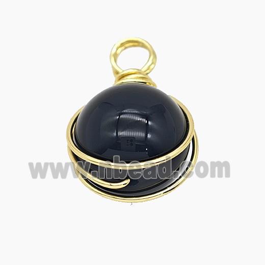 Gemstone Pendant, Platinum Plated