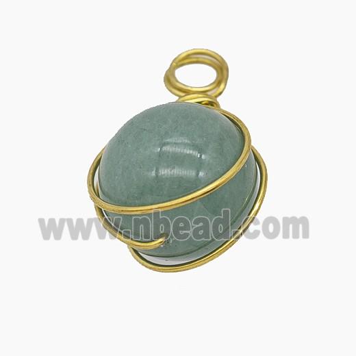 Gemstone Pendant, Platinum Plated