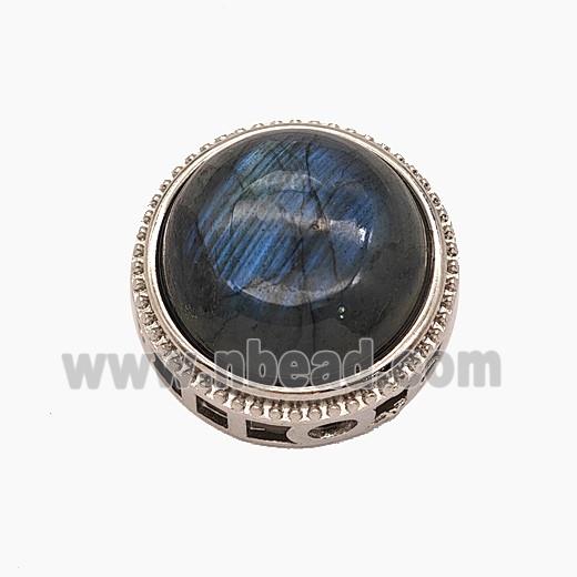 Gemstone Pendant, Platinum Plated