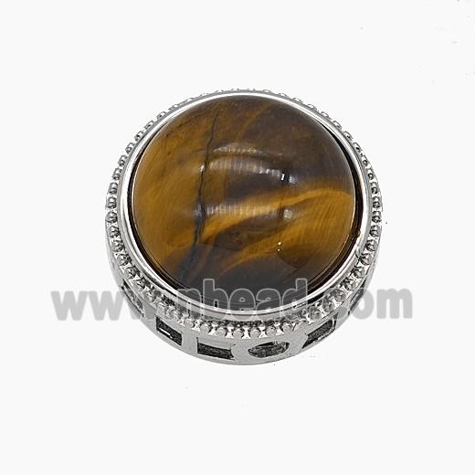 Gemstone Pendant, Platinum Plated