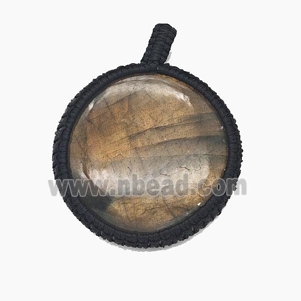 Gemstone Pendant, Pltinum Plated