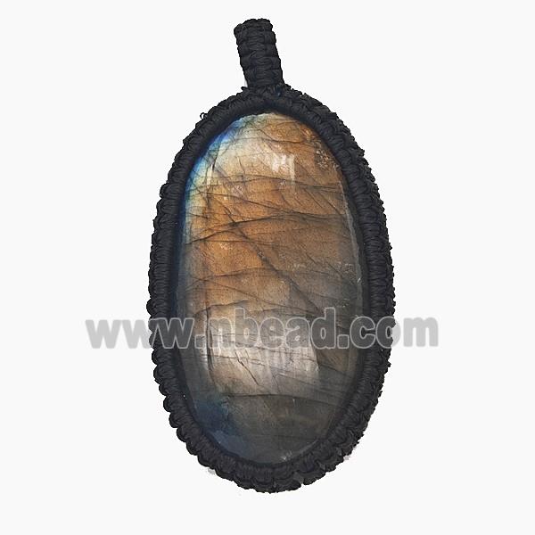 Gemstone Pendant, Pltinum Plated