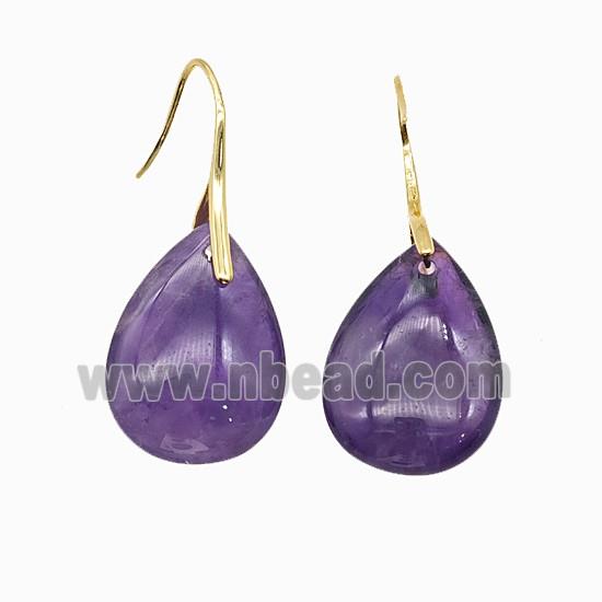 Gemstone Earring, gold Plated