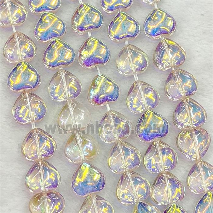 Glass bead, heart