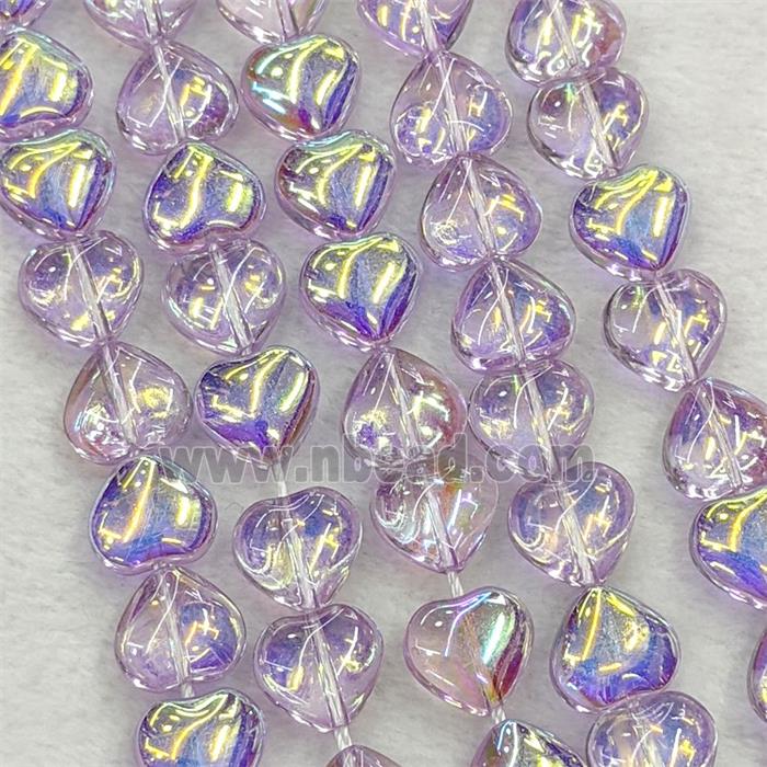 Glass bead, heart