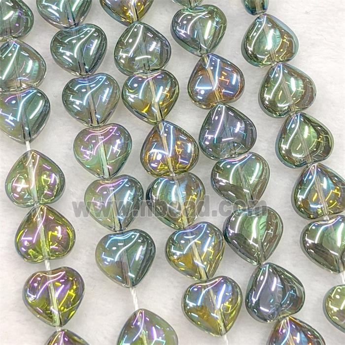 Glass bead, heart