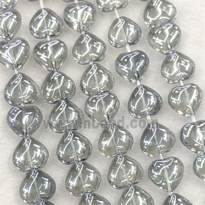 Glass bead, heart