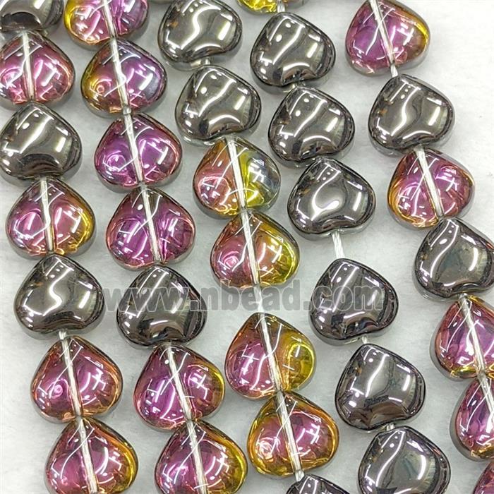 Glass bead, heart