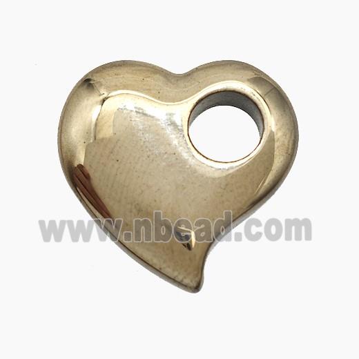 Hematite Heart Pendant