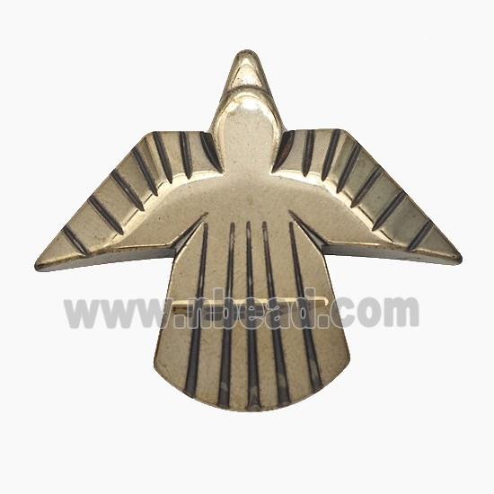 Hematite Peace Birds Decoration No-Hole