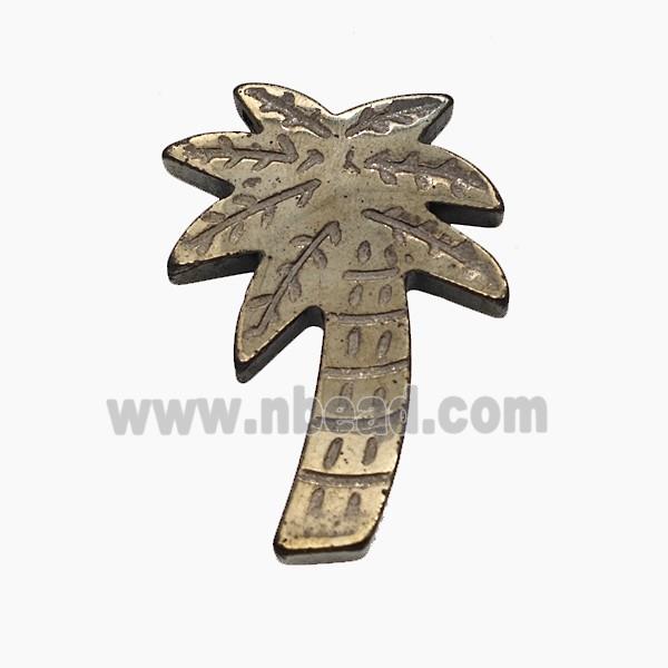 Hematite Coconut Tree Pendant Palm