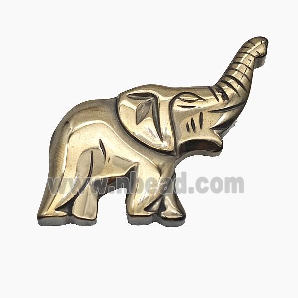Hematite Elephant Decoration No-Hole