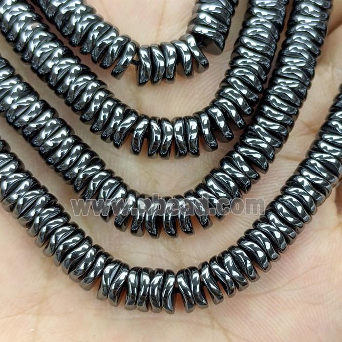 Black Hematite Heishi Beads Twist
