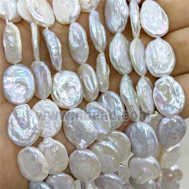Baroque Style White Pearl Beads Freeform