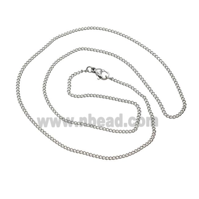 Raw Stainless Steel Necklace Chain