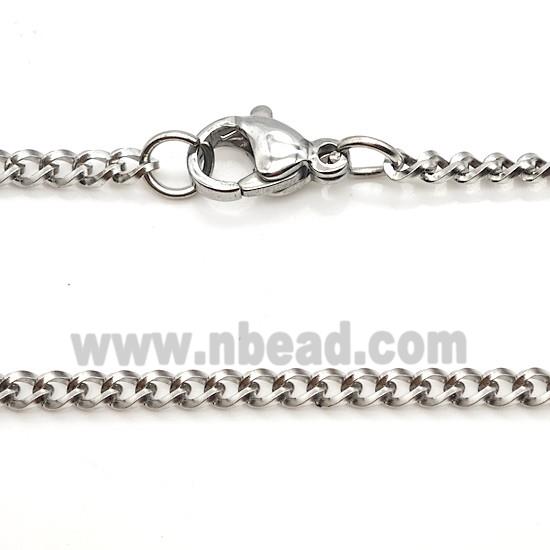 Raw Stainless Steel Necklace Chain
