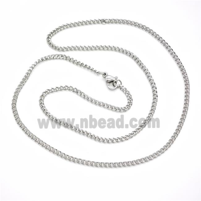 Raw Stainless Steel Necklace Chain