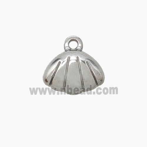 Stainless Steel Pendant, platinum plated