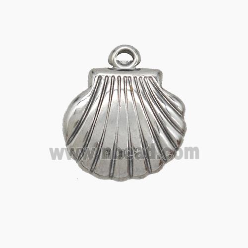Stainless Steel Pendant, platinum plated