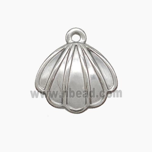Stainless Steel Pendant, platinum plated