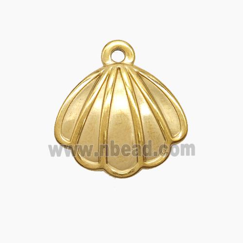 Stainless Steel Pendant, Gold plated