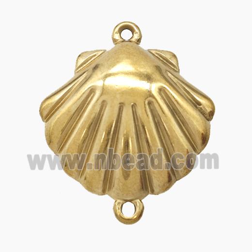 Stainless Steel Pendant, Gold plated