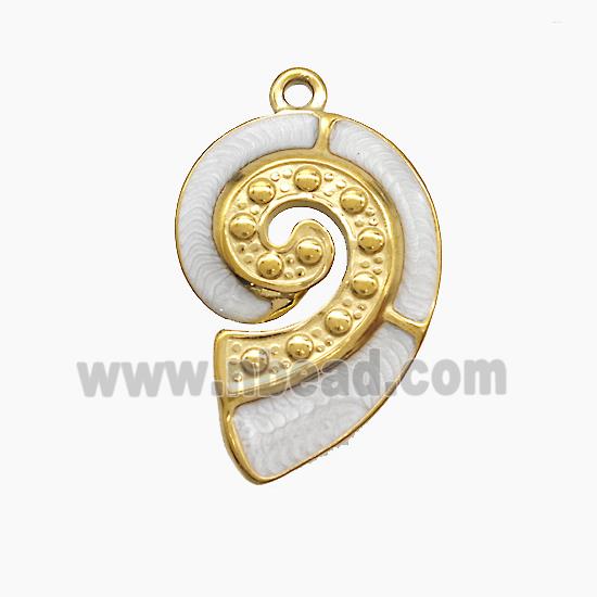Stainless Steel Pendant, Gold plated