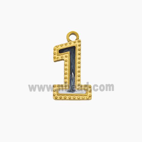 Stainless Steel Pendant, Gold plated
