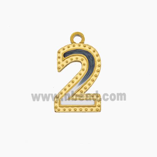 Stainless Steel Pendant, Gold plated