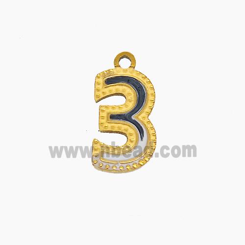 Stainless Steel Pendant, Gold plated