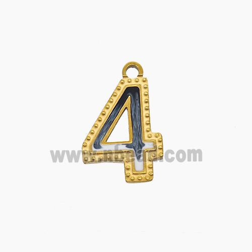 Stainless Steel Pendant, Gold plated