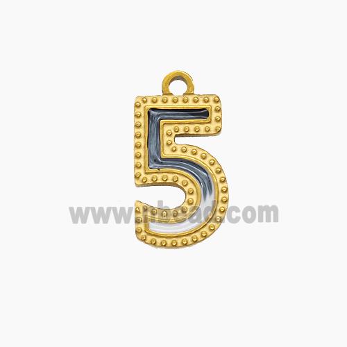 Stainless Steel Pendant, Gold plated