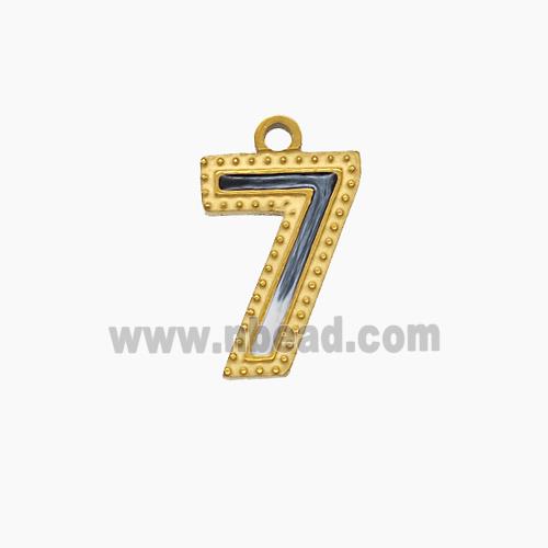 Stainless Steel Pendant, Gold plated