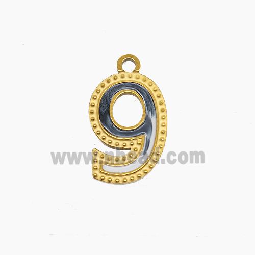 Stainless Steel Pendant, Gold plated