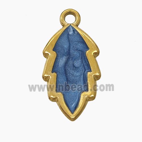 Stainless Steel Pendant, Gold plated