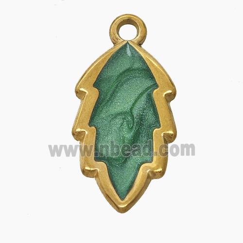 Stainless Steel Pendant, Gold plated