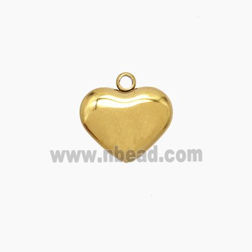 Stainless Steel Heart Pendant Gold plated